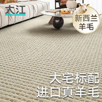 大江 DAJIANG地毯客厅轻奢高级感现代简约羊毛沙发茶几毯床边毯卧室地毯大面积 NS-香草白 1㎡【下单联系客服】