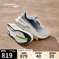 saucony 索康尼 凌迅SHIFT FLOW缓震跑步鞋运动休闲鞋男女灰兰43