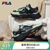 FILA男鞋MARS 1S+复古运动鞋火星鞋跑步鞋 黑/槲寄生-BG 40