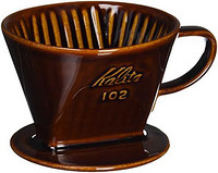 Kalita 陶瓷咖啡滤杯 102 棕色 #02003