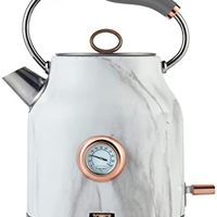 TOWER Bottega T10020WMRG传统水壶，快速煮沸，带温度刻度盘，烧干保