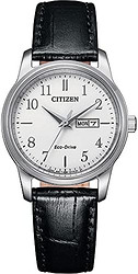 CITIZEN 西铁城 男士指针式石英表 配有皮革表带 EW3260-17AE