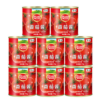 88VIP：屯河 中粮屯河调味酱蕃茄酱198gX8罐西红柿新疆内蒙意面酱0添加蕃茄膏