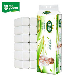 yusen 雨森 妇婴木浆卷纸6层加厚卫生纸家用厕纸 超柔品质1提