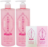 菊正宗 [Amazon.co.jp 限定] 菊正宗 日本酒化妆水 500毫升×2瓶套装+附2个香囊(高保湿、透明保湿)