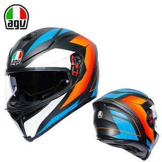 AGV 头盔K5S CORE广角透气全盔跑盔机赛车MATT BLACK/BLUE/ORANGE M