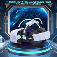 VR 头带兼容 Oculus/Mate Quest 2,替换 Quest 2 Elite ,VR 耳机(无电池)