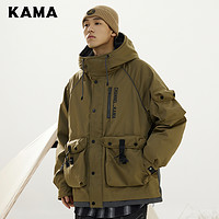 KAMA 卡玛 2023冬季新品羽绒服男款休闲连帽工装外套2423726