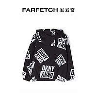 DKNY 唐可娜儿 童装logo印花连帽防风衣FARFETCH发发奇