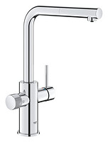 GROHE 高仪 Blue Pure Minta – 用于过滤水的厨房水槽混合龙头，镀铬，30601000