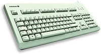 CHERRY 樱桃 G80-3000 标准 USB/PS2 PC 键盘(浅灰色)带蓝色开关点击压力点 UK