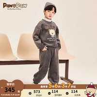 Paw in Paw PawinPaw卡通小熊童装20男女童加绒卫衣套装学院风 Grey深灰色/17 130
