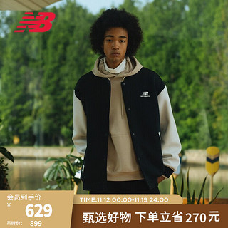 NEW BALANCE NB23早秋男女同款百搭运动针织外套 BK 6DD38361 L