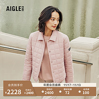 AIGLE艾高秋WR防泼水户外休闲短款保暖棉服女士外套 岩粉色 AO437 36(160/84A)