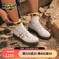 马丁（DR.MARTENS）8065 Mary Jane 2023流行气质软皮玛丽珍单鞋 杏色 36