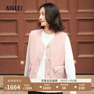 AIGLE艾高20季女士SORONA户外保暖双面穿棉马甲上衣 岩粉色 AN353 36(160/84A)