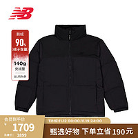 NEW BALANCE NB23男款潮流百搭保暖鹅绒羽绒服 BK NPD49011 XS