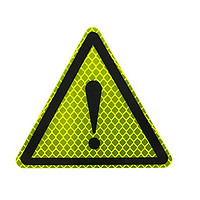 鹰时代 三角形反光车贴汽车反光贴夜光摩托装饰遮挡划痕车尾车用警示贴