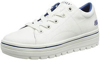 SKECHERS 斯凯奇 Street Cleat.Canvas Contrast Stitch 女士系带运动鞋