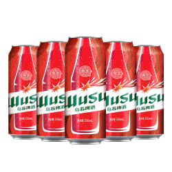 WUSU 乌苏啤酒 夺命大乌苏啤酒 500ml*5瓶