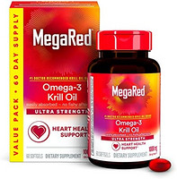 MegaRed 甲壳素营养补充剂 心脏健康 60粒软胶囊装