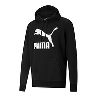 PUMA 彪马 运动休闲Logo印花连帽针织卫衣 男款 黑色2PU53136901