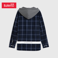 Baleno 班尼路 男装时尚连帽长袖衬衫/非质量问题不退不换