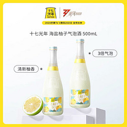 十七光年 海盐柚子气泡酒清爽3度低度微醺酒500ml_海盐柚子（单支无盒）