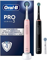 Oral-B 欧乐-B Pro 3 3900 电动牙刷/电动牙刷，双件装和 3 个刷头，