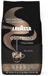 LAVAZZA 拉瓦薩 意式濃咖啡全豆咖啡混合，中度烘烤，2.2磅，1000克，袋裝