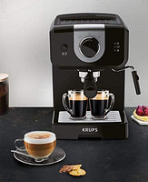 KRUPS 克鲁伯 XP3208 15 BAR 浓缩咖啡和卡布奇诺咖啡机,1.5 升,黑色