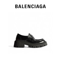 BALENCIAGA巴黎世家23冬季TRACTOR女士厚底乐福鞋