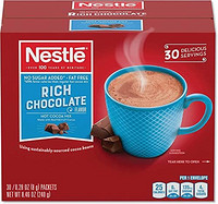 Nestlé 雀巢 Nestle 雀巢热巧克力包,热可可混合,不含糖30 粒(每包 0.25 盎司)