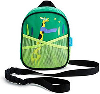 brica Munchkin 满趣健 Brica By-My-Side 幼儿安全背带背包，带牵引带，长颈鹿，绿色