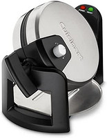 Cuisinart 美膳雅 WAF-F30 圆形翻盖比利时华夫饼机,黑色/银色,2.54 厘米厚