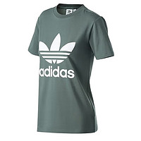 adidas 阿迪达斯 三叶草女装夏季居家运动短袖T恤GN2903 S