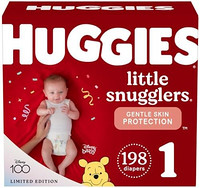 HUGGIES 好奇 Little Snugglers 婴儿尿布，尺码 1，198片，1个月用量