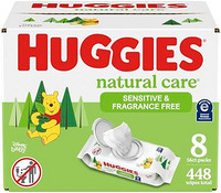 HUGGIES 好奇 天然呵护婴儿湿巾 无香型 桶 8 units, 56 Count 448