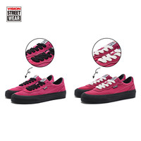 Vision Street Wear 翻毛皮 帆布鞋 35 36 37 38 39 40 40.5 41 42 42.5 43 44 44.5 45 男女通用 粉红色