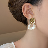 MOEFI 茉妃 法式珍珠耳环女轻奢气质高级感耳钉小众设计独特2023新款爆款耳饰