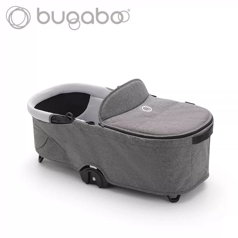 博格步（BUGABOO）Bugaboo Bee3\/Bee5\/Bee6 通用睡篮 婴儿推车配件 Dragonfly睡篮-麻灰色