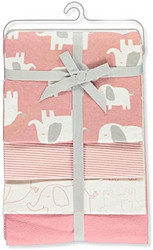 Carter's 孩特 大象游行裹毯 4 件装 - 粉色/白色,均码