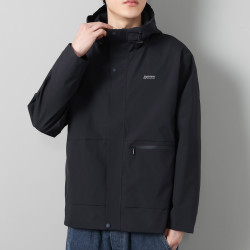 deerway德尔惠男士机能口袋拉链工装运动外套春秋款连帽户外休闲防风