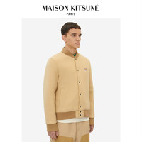 Maison Kitsune男女同款 22秋冬灰色狐狸头刺绣圆领夹克外套 P220 L