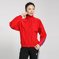 adidas ORIGINALS TRACKTOP三叶草女舒适运动休闲夹克外套立领女装防风保暖