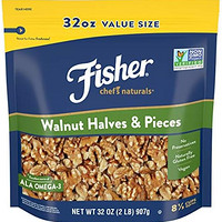 Fisher 纷时乐 Nuts Chef's Naturals Halves & Pieces 核桃仁，32盎司，907克