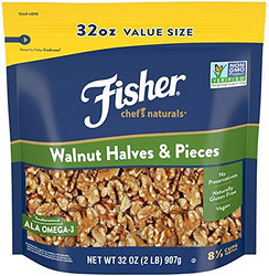 Fisher 纷时乐 Nuts Chef's Naturals Halves & Pieces 核桃仁，32盎司，907克