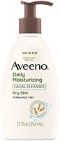 Aveeno 艾惟诺 面部洁肤洗液 保湿 通用 无香料 12液体盎司(约355毫升) 1件装