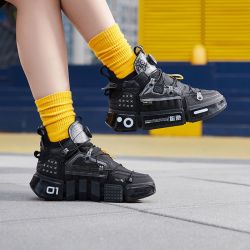 lining李宁中国李宁休闲鞋女鞋秋冬季潮流厚底鞋韦德篮球悟道2舒适