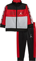 AIR JORDAN Jordan 男孩全拉链经编夹克和裤子运动服 2 件套